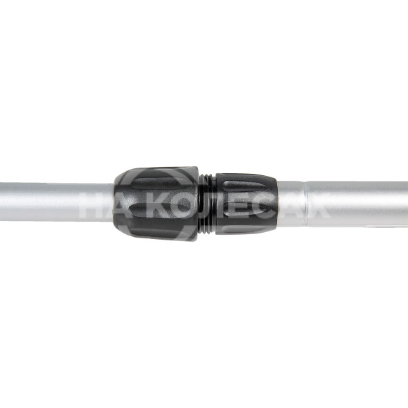 Швабра с насадкой для шланга, щеткой 20см и телескопической ручкой 70-100см