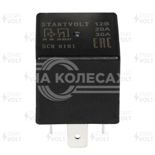 Реле автомобильное 5 контактов 12V 20/30А (без кронштейна) универсальное
