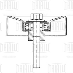 Ролик приводного ремня для автомобилей Ford Transit Connect (02-) 1.8d (опорный) d=90