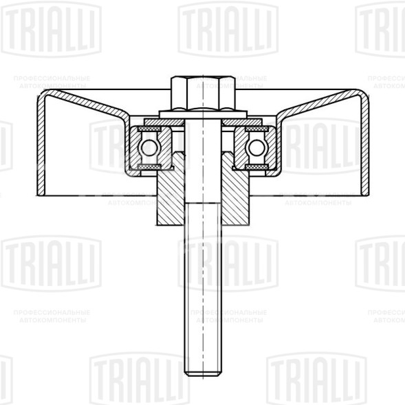 Ролик приводного ремня для автомобилей Ford Transit Connect (02-) 1.8d (опорный) d=90