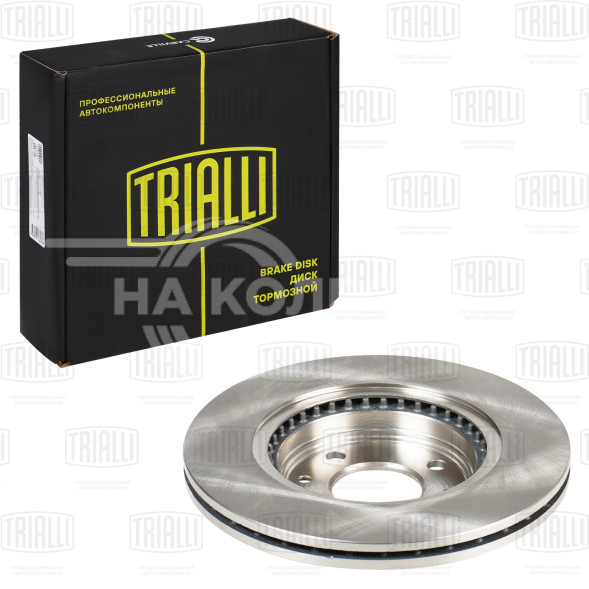 Диск тормозной передний для автомобилей Лада Largus (12-) без ABS / Renault Logan (07-)