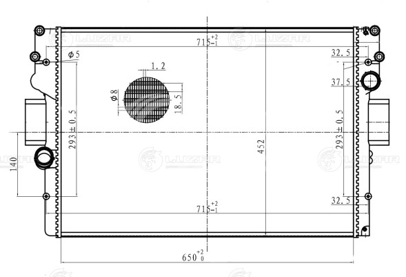 Радиатор охлаждения для автомобилей Daily (99-)