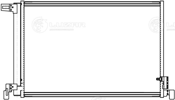 Радиатор кондиционера для автомобилей Audi Q7 (15-)/Volkswagen Touareg (18-) 2.0T/3.0Т/3.0TD