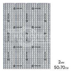 Шумоизоляция (вибро) &quot;Base 2&quot; (50*70 см), КС, 2 мм, фольга 60 мкм. КМП 0,16