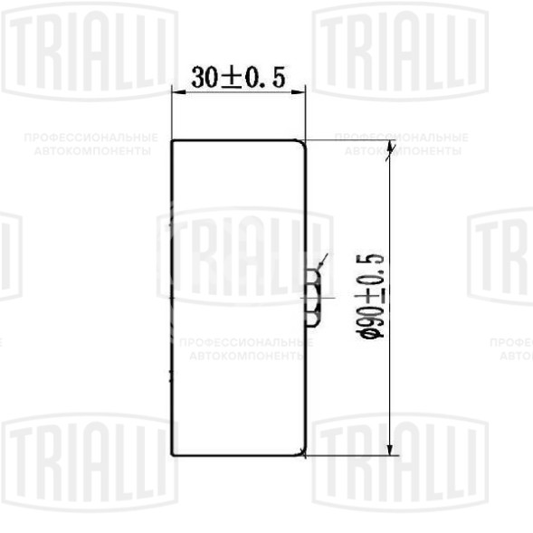 Ролик приводного ремня для автомобилей Toyota Land Cruiser 100 (98-) 4.7i (только ролик натяжителя)
