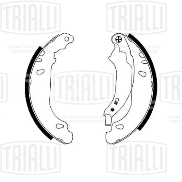 Колодки тормозные для автомобилей Peugeot 206 (98-) барабанные