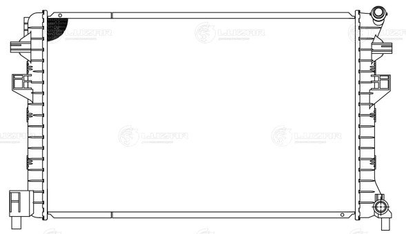 Радиатор охлаждения для автомобилей Octavia A7 (13-)/Tiguan (16-) (жидк. интеркул.)