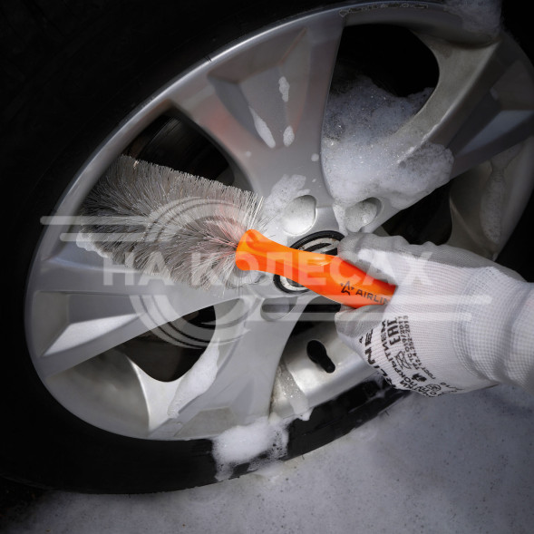 Щетка-ершик для мытья с жёсткой щетиной (32 см)