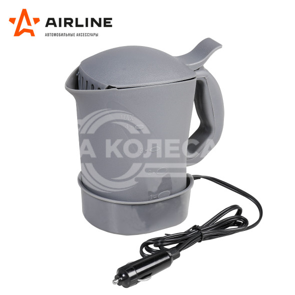 Чайник автомобильный 12В серый пластик