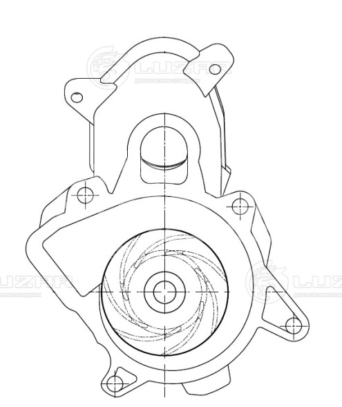 Насос водяной для автомобилей BMW X5 (E70) (07-) 3.0D (шкив 6PK)
