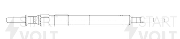 Свеча накаливания для автомобилей Mercedes-Benz C (W204) (06-)/E (W211) (02-) 2.2d под ключ 10