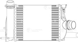 ОНВ (радиатор интеркулера) для автомобилей Duster (10-) 1.5dCi /Arkana (19-) 1.3T