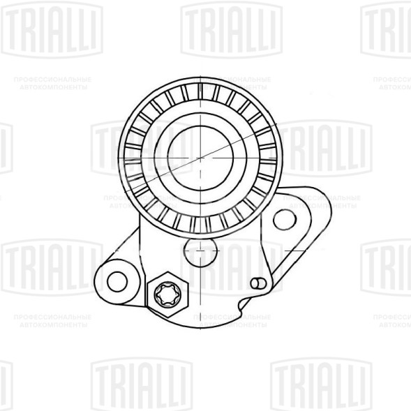 Ролик приводного ремня для автомобилей Skoda Octavia A7 (12-) 1.2TSi/1.4TSi (с натяжным механизмом)
