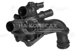 Термостат для автомобилей Peugeot 308 (07-)/Citroen C4 (08-) 1.6i MТ (рифленые патрубки и два датчика)