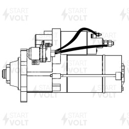 Стартер для автомобилей КАМАЗ 5490/MB Axor с дв. OM 457LA 24В 6,2кВт