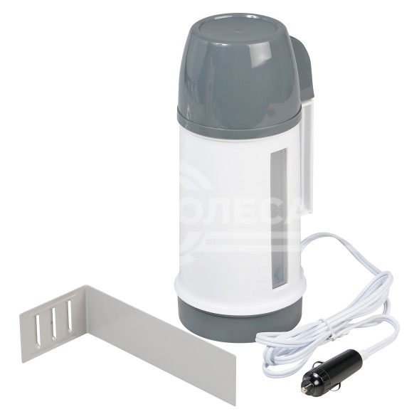 Чайник автомобильный 24В белый/серый пластик