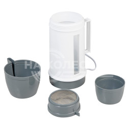 Чайник автомобильный 24В белый/серый пластик