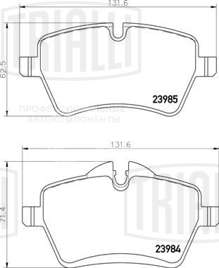 Колодки тормозные для автомобилей Mini Cooper S/D/SD (06-) / Countryman (10-) дисковые передние (в комплекте с датчиком)
