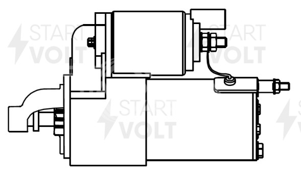 Стартер для автомобилей Hyundai Grand Santa Fe (13-) 2.2CRDi/Grandeur (11-) 3.0i 1,2кВт