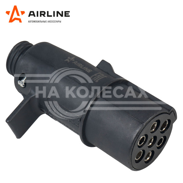 Вилка прицепа/тягача 24В тип-N 7 контактов пластик (пружина)