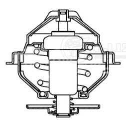 Термостат для автомобилей VW Transporter IV (90-)/Crafter (06-)/Audi 100 (82-) (87°С) (термоэлемент)