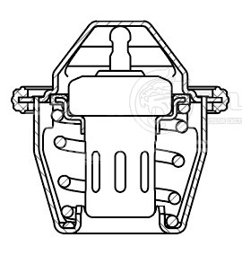 Термостат для автомобилей Haval F7/F7x (19-) 1.5T [GW4B15] (88°С) (термоэлемент)