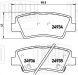 Колодки тормозные дисковые задние для автомобиля Geely Atlas (18-)