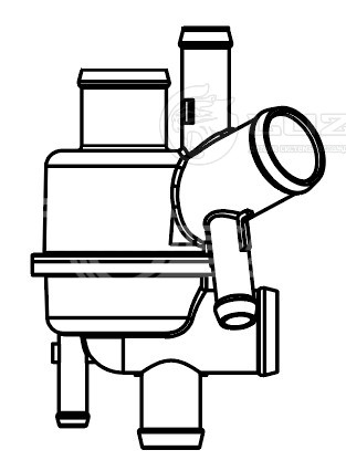 Термостат для а/м Land Rover Discovery III (04-)/IV (09-) 2.7D E4 (82°C) (с корпусом)