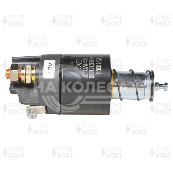 Реле втягивающее стартера для спецтехники МТЗ-80/82/ГАЗ/ПАЗ двигателем ММЗ-Д240/245/260 (12В)