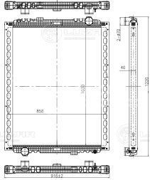 Радиатор охлаждения для автомобилей КАМАЗ 54901 (с дв. 910.12)