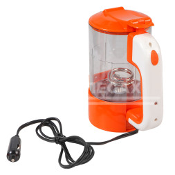 Чайник автомобильный 12В прозрачный/оранжевый пластик