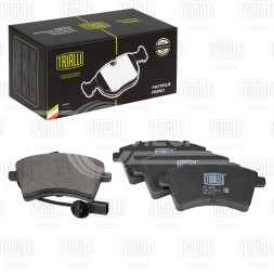 Колодки тормозные для автомобилей Renault Kangoo II (07-) дисковые передние для тормозной системы Bosch (в комплекте с датчиком)