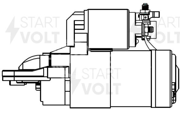 Стартер для автомобилей Mazda 6 GG (02-) 2.3i 1,4кВт