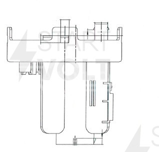 Фильтр топливный тонкой очистки для а/м Hyundai Tucson (04-)/KIA Sportage II (04-) 2.0i/2.7i