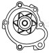 Насос водяной для автомобилей Toyota Hilux (83-) 1.8i/2.0i/2.2i/Great Wall Safe (01-) 2.2i