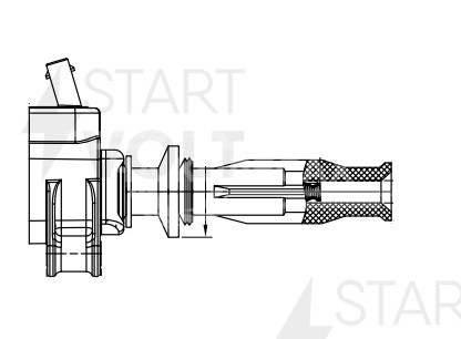 Катушка зажигания для автомобилей Ford Mondeo IV (07-)/Volvo S60 (10-) 2.0T (SC 1003)