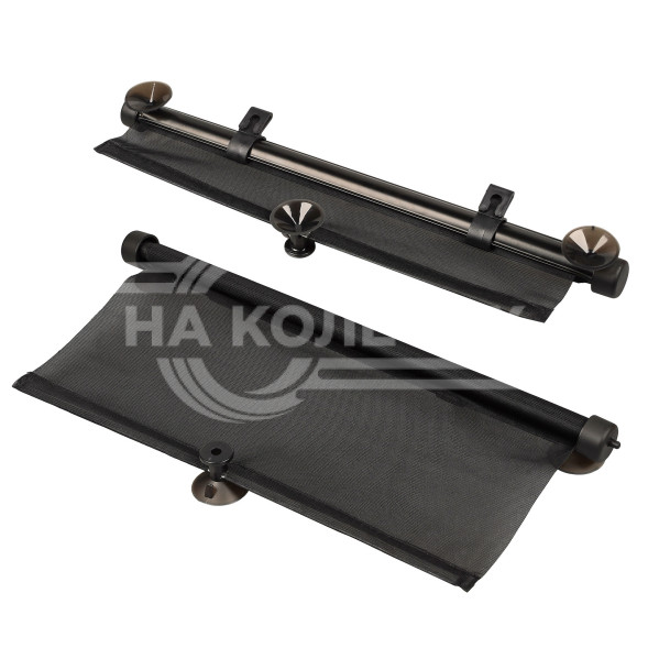 Шторки солнцезащитные 40*45см на боковые стекла, рулонного типа, компл. 2 шт., черные