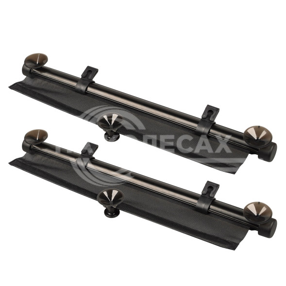 Шторки солнцезащитные 40*45см на боковые стекла, рулонного типа, компл. 2 шт., черные