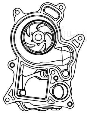 Насос водяной для автомобилей BMW BMW 3 (F30) (11-)/5 (F10) (10-)/X1 (E84) (09-) 2.0D [N47]