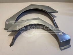 Ремонтные задние арки (наружняя + внутренняя) Renault Logan 2