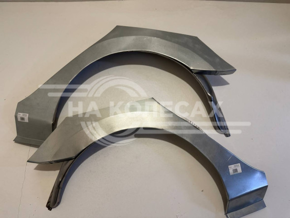 Ремонтные задние арки (наружняя + внутренняя) Renault Logan 2