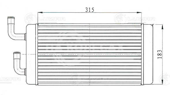 Радиатор отопителя для автомобилей Урал 3255/4320/5323/6323