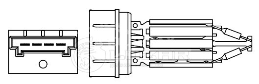 Резистор электровентилятора отопителя для автомобилей Mercedes-Benz Actros MP2/MP3 (03-)