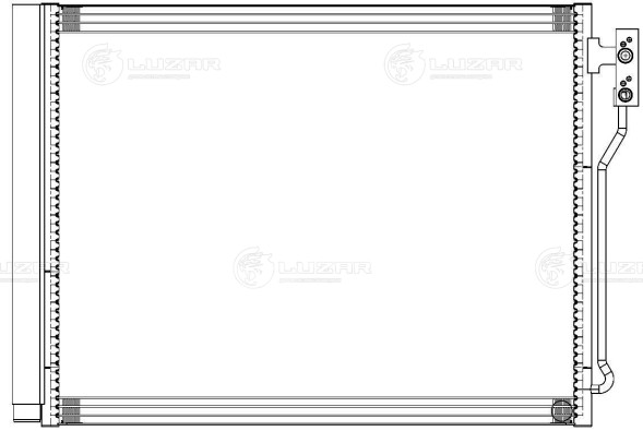 Радиатор кондиционера для автомобилей BMW 5 (F10) (09-) 2.0i M/A