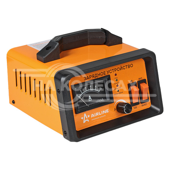 Зарядное устройство 5А 6В/12В импульсное, амперметр, ручная регулировка