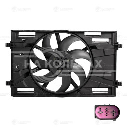 Электровентилятор охлаждения для автомобилей Skoda Octavia A7 (13-)/VW Tiguan II (16-) (с кожухом) (тип Magna)