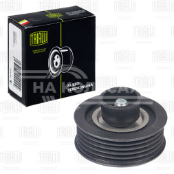 Ролик приводного ремня для автомобилей Kia Soul (08-)/Ceed (07-) 1.6d (опорный) ребристый