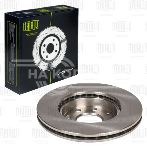 Диск тормозной передний для автомобилей Chevrolet Aveo (02-)/Aveo T255 (08-)/Spark (05-) d=236 окрашенный