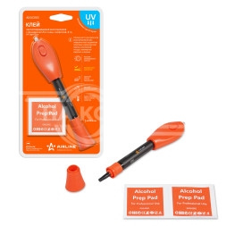 Клей светоотверждаемый многоцелевой c фонариком UV и очищ. салфеткой, 4 гр.