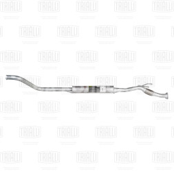 Глушитель для автомобилей Лада Vesta (19-) доп. (резонатор) с гофрой нового образца (алюминизированная сталь)